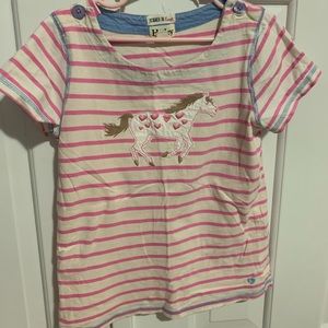 Hatley appliqué T-shirt with horse